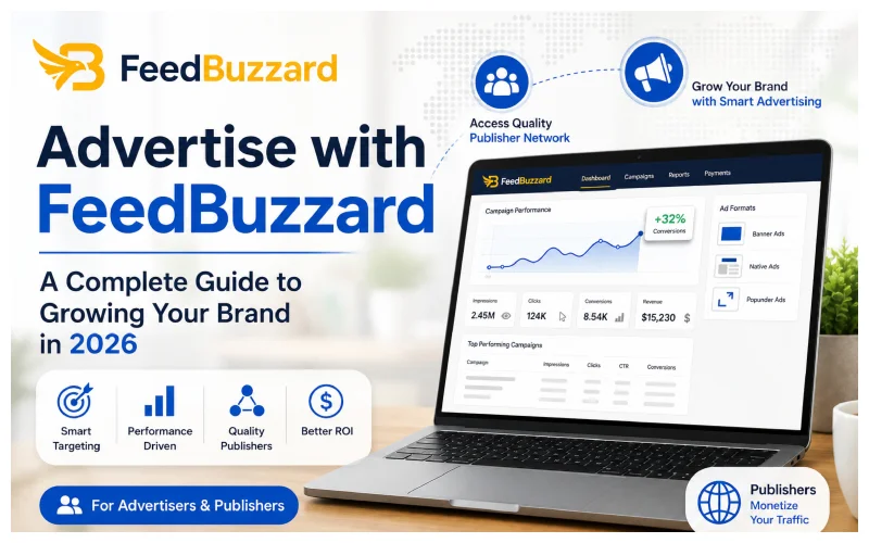 Advertise with FeedBuzzard – digital advertising network connecting brands and publishers